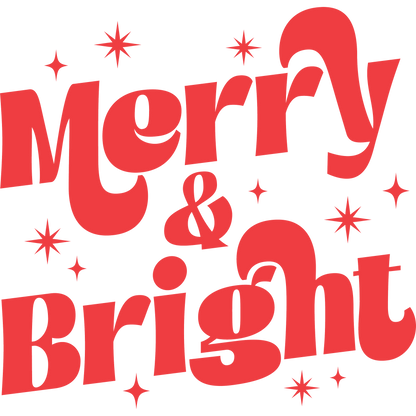Merry and Bright Festive Holiday Decoration
