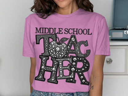 Middle School Teacher Graphic T-Shirt for Educators