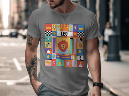 Colorful Leo Astrology Graphic T-Shirt product