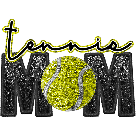 Shiny Tennis Mom Graphic for Enthusiastic Sports Moms
