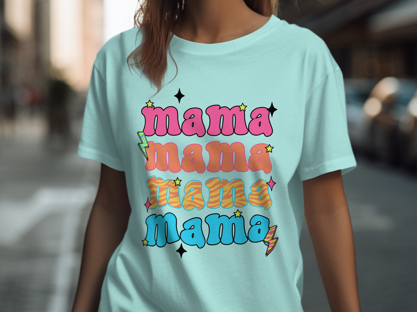 Mama Mama Mama Retro Graphic Tee
