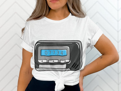 Retro Digital Counter Graphic T-Shirt