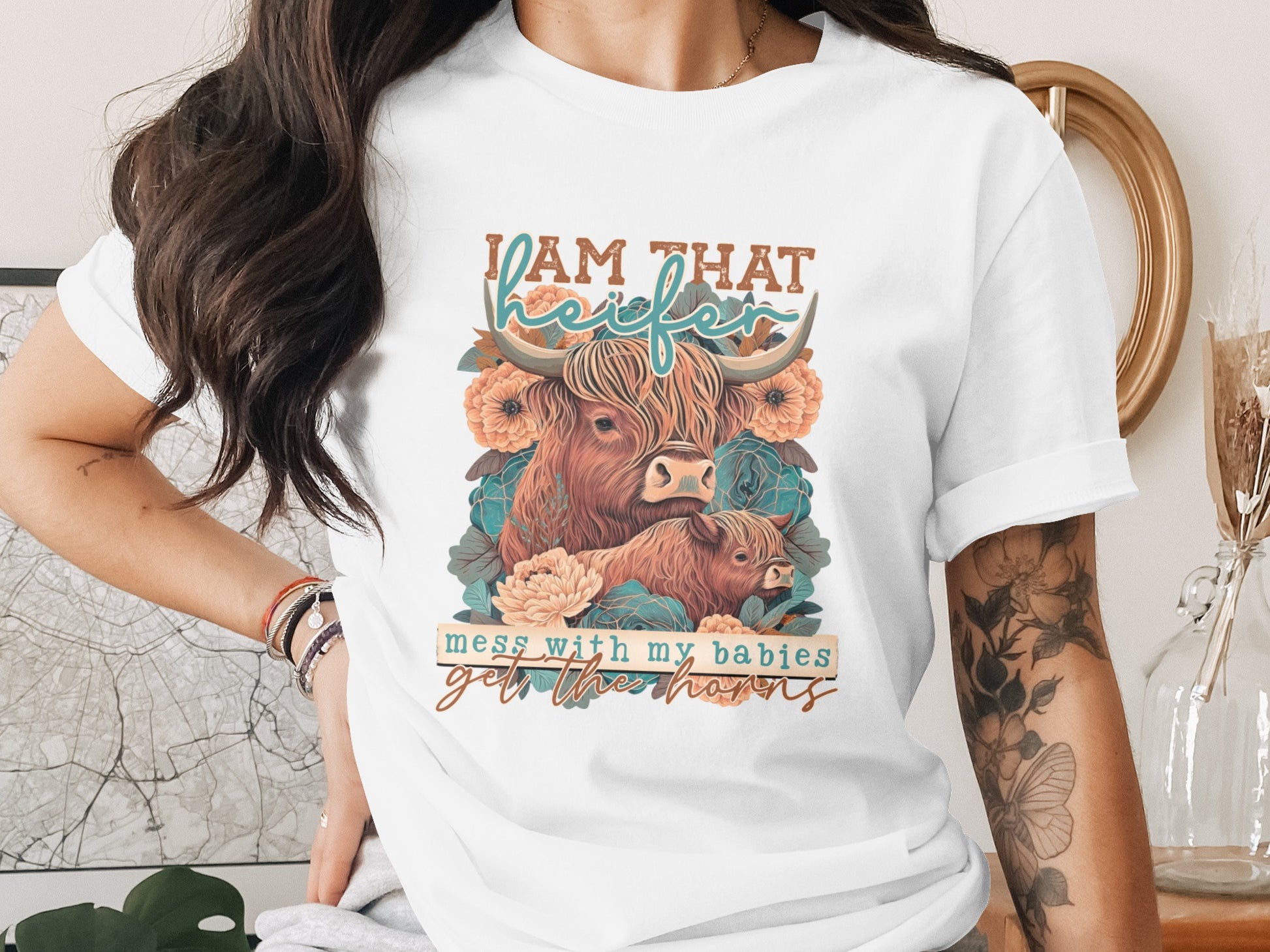 Mess With My Babies Get The Horns T-Shirt