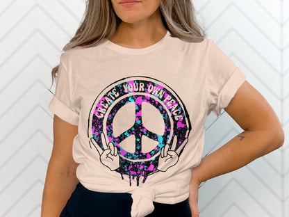 Create Your Own Peace Graphic Tee product