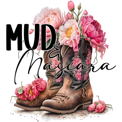 Mud and Mascara Floral Boots Decorative Print
