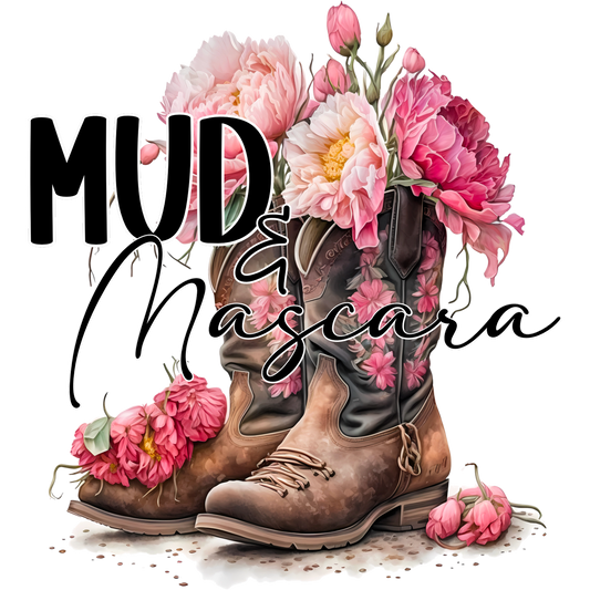 Mud and Mascara Floral Boots Decorative Print