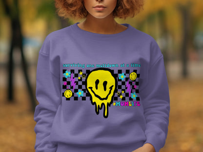 Surviving One Meltdown At A Time Sweatshirt
