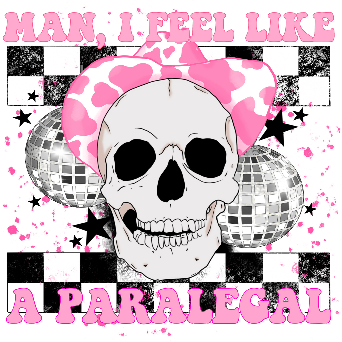 Man I Feel Like A Paralegal Skull Graphic Art Product