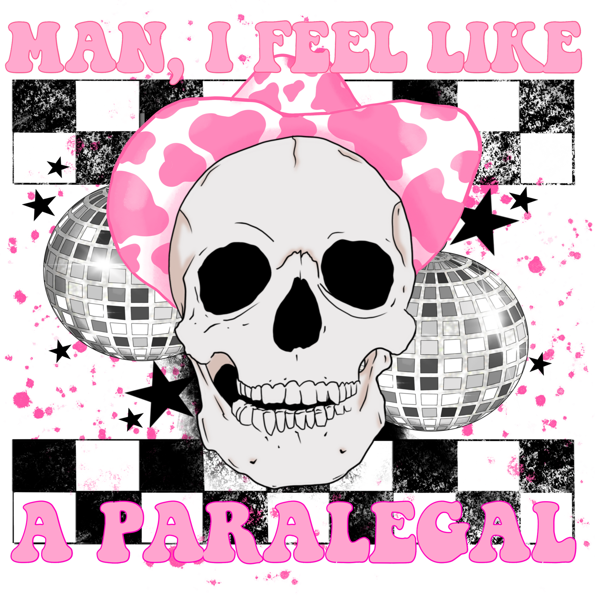Man I Feel Like A Paralegal Skull Graphic Art Product