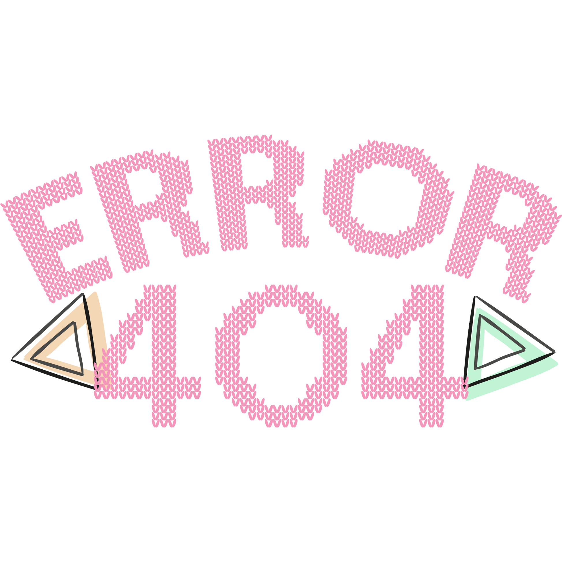 Error 404 Pink Artistic Design product