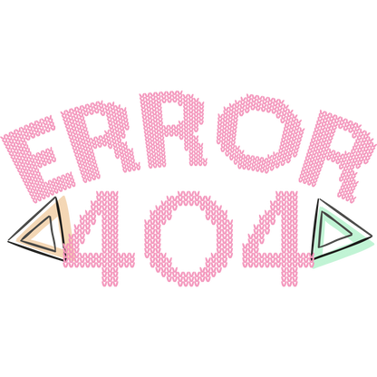 Error 404 Pink Artistic Design product
