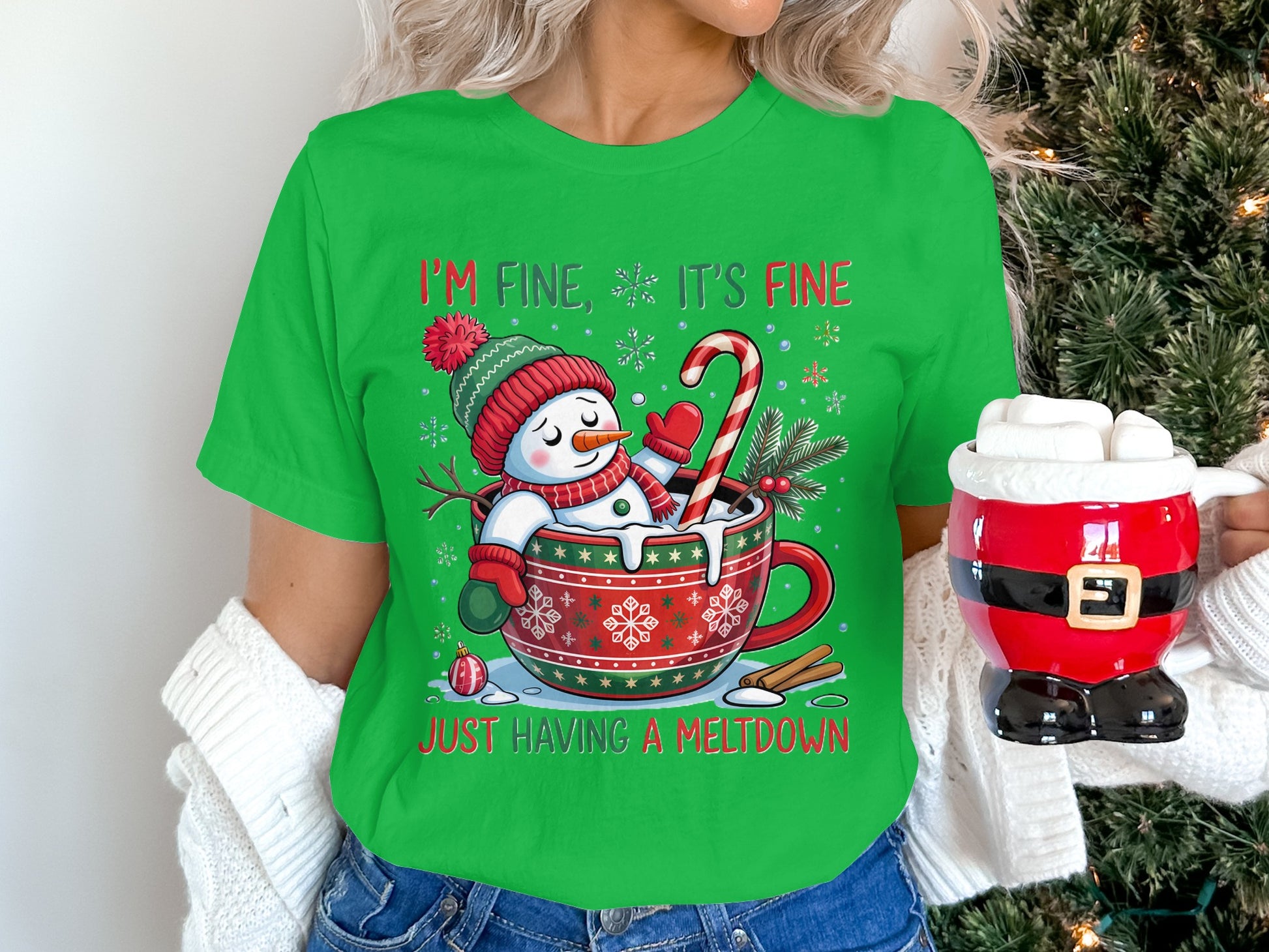 I'm Fine It's Fine Just Having A Meltdown Shirt