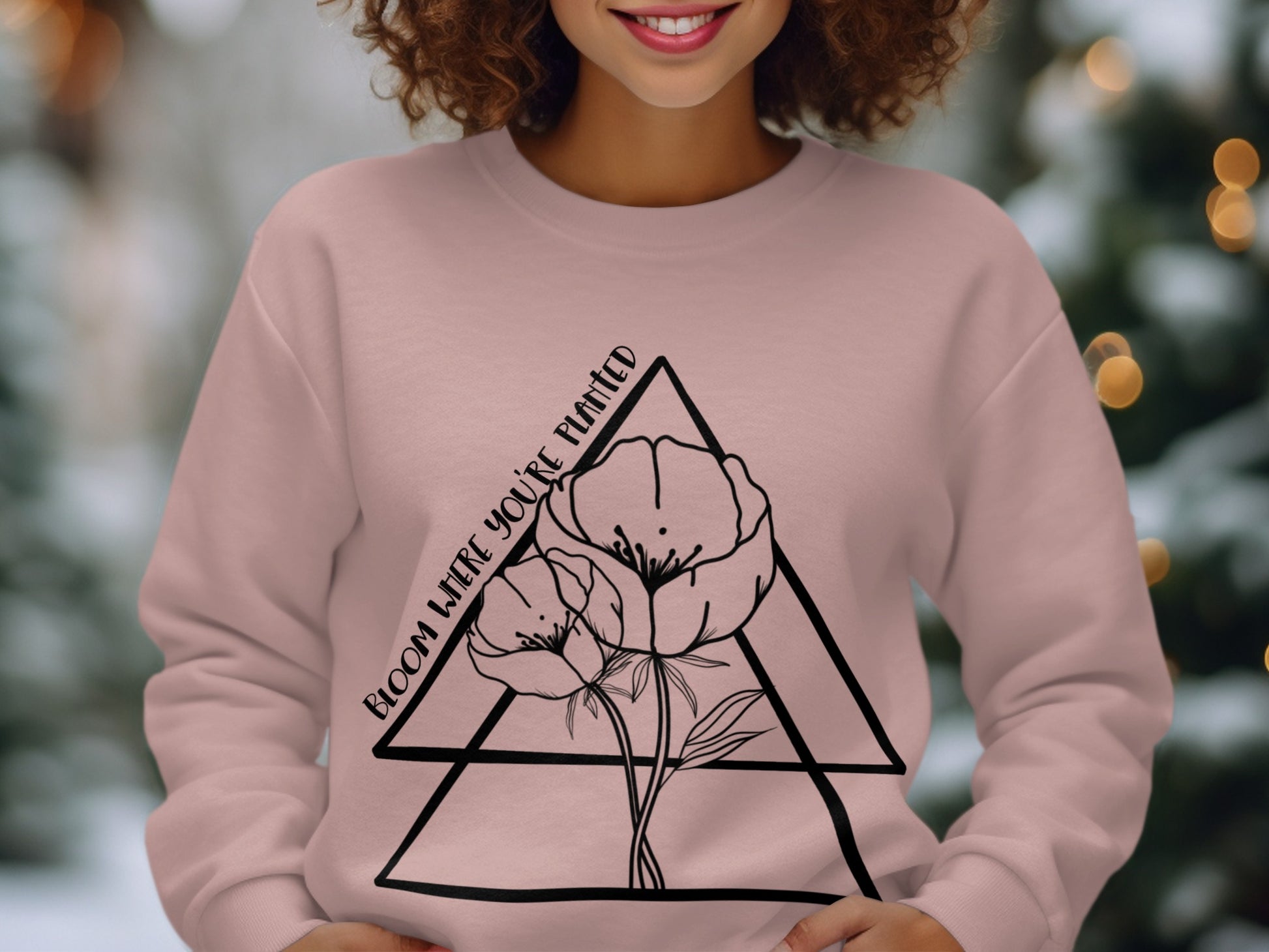 Bloom Where You're Planted Floral Sweatshirt
