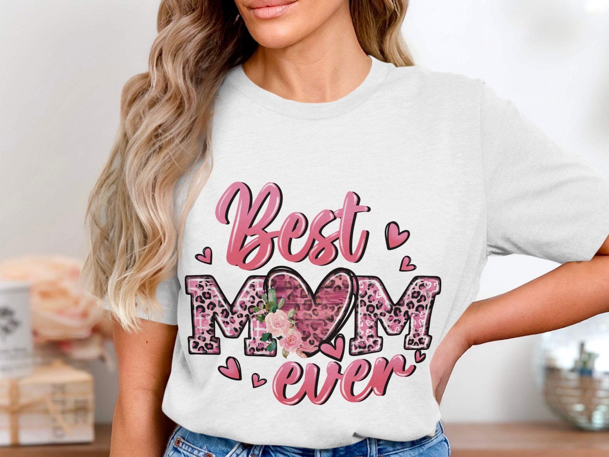 Best Mom Ever Heart Design Women's T-Shirt