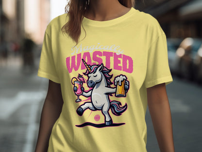 Magically Wasted Unicorn Graphic T-Shirt Product