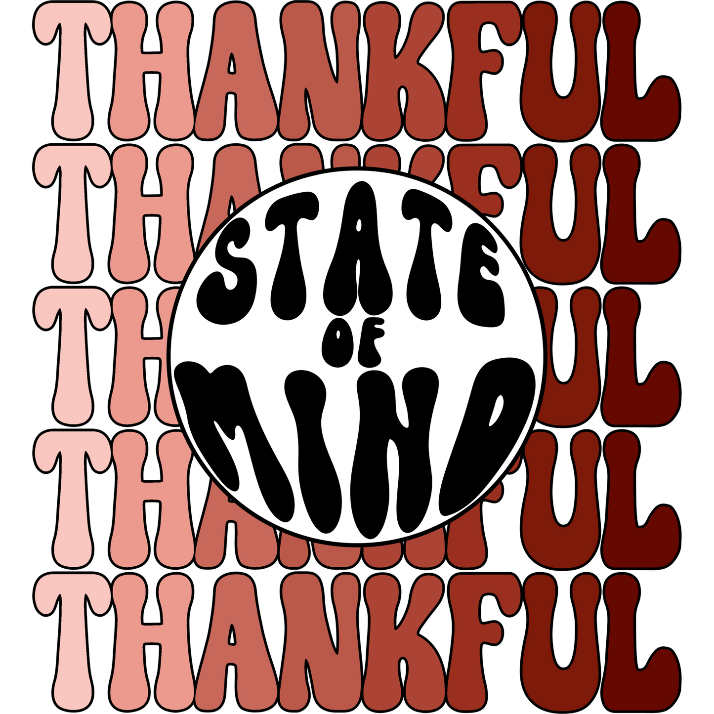 Thankful State of Mind Graphic Design Art Print