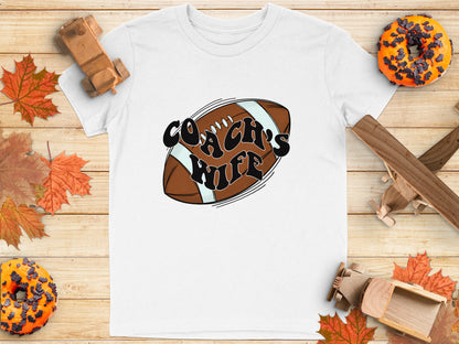 Coach's Wife Football Graphic Tee Shirt product type