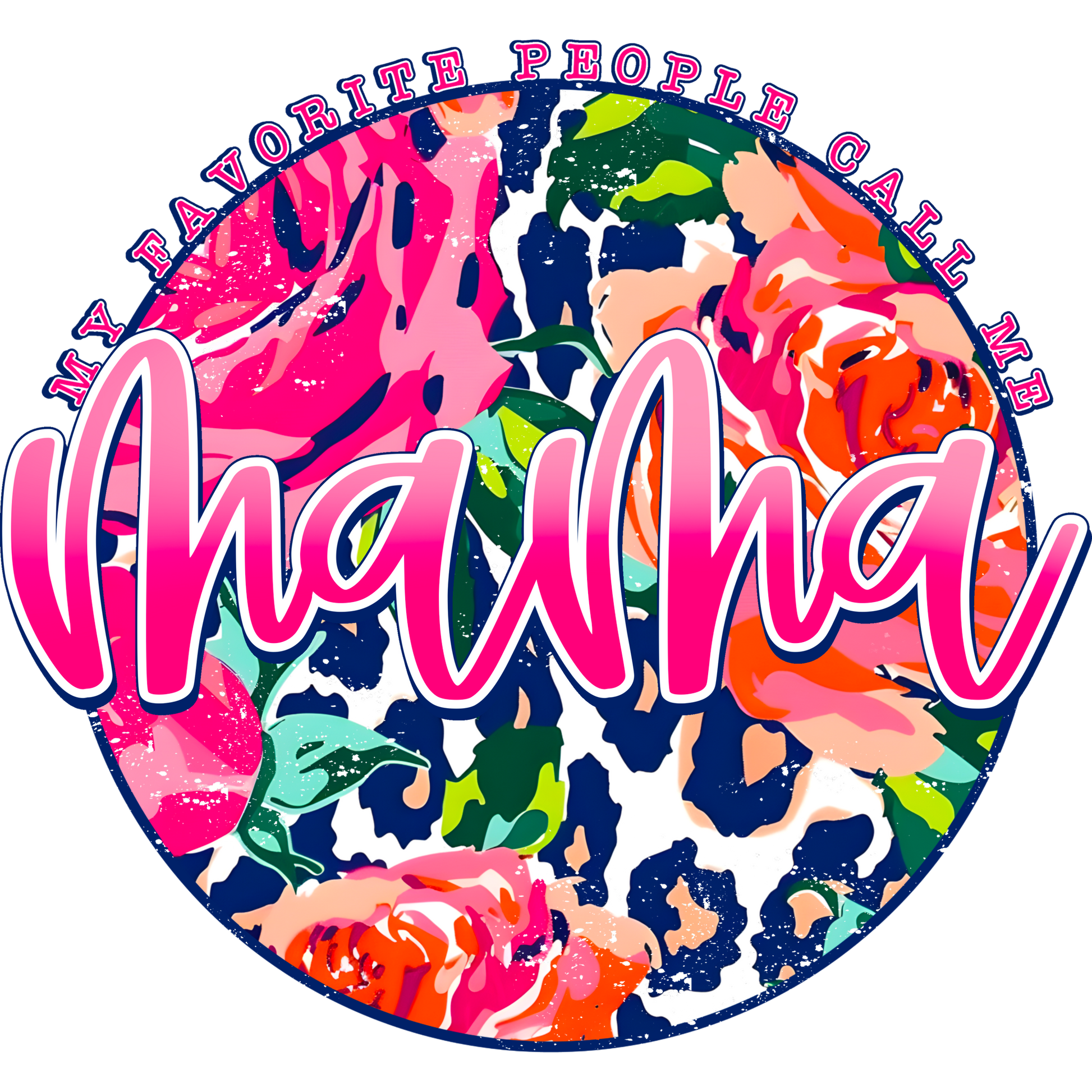 My Favorite People Call Me Mama Floral Graphic Design