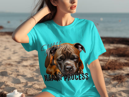Shhhhhh Nap in Process Adorable Puppy Shirt