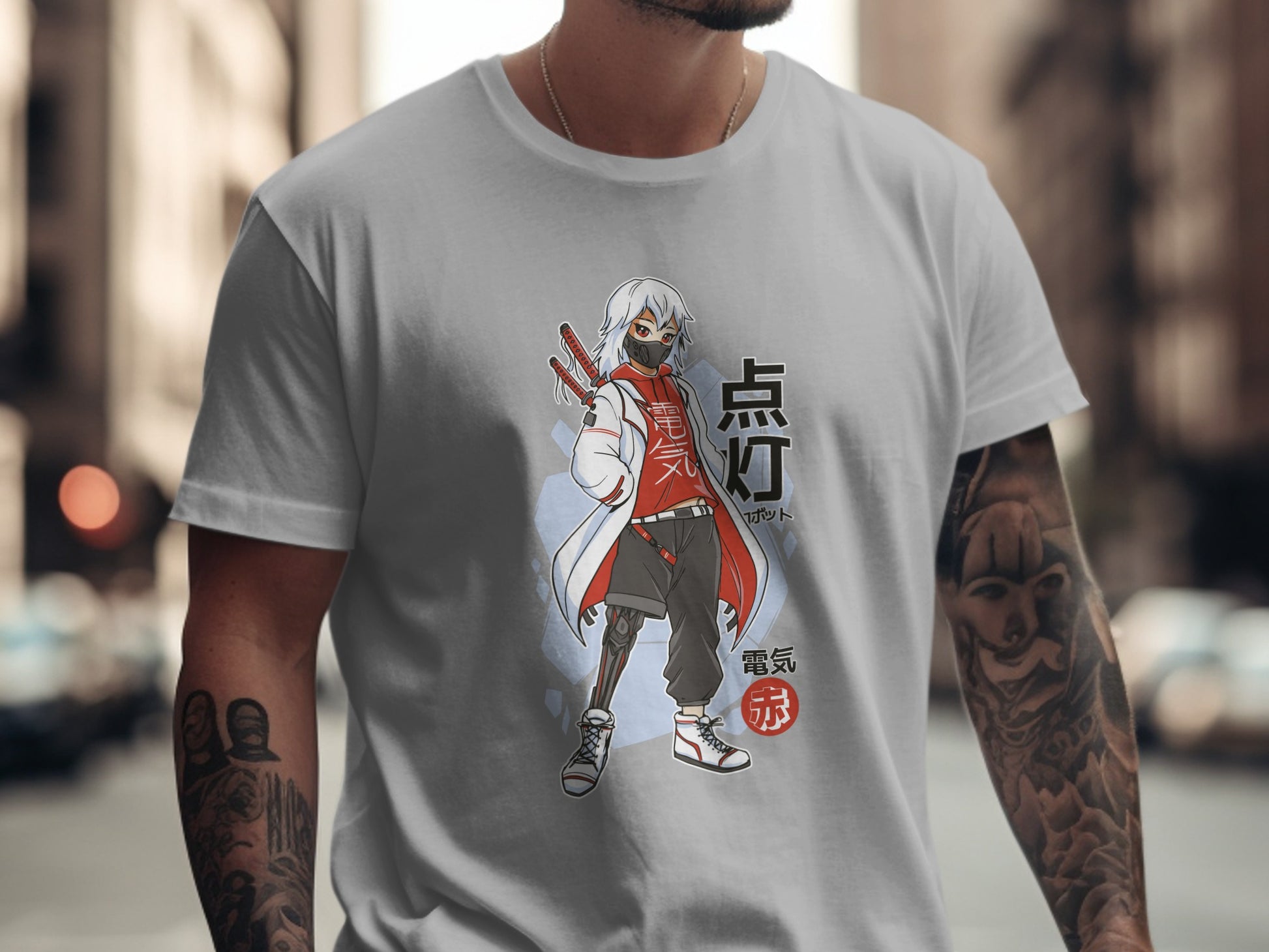 Cool Anime Graphic Character Print T-Shirt Product