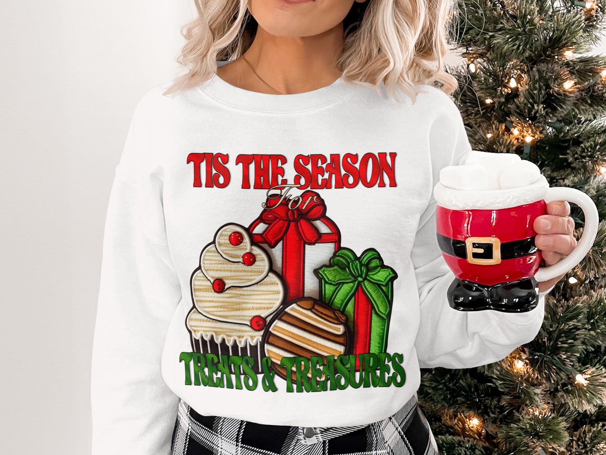 Tis the Season for Treats and Treasures sweatshirt