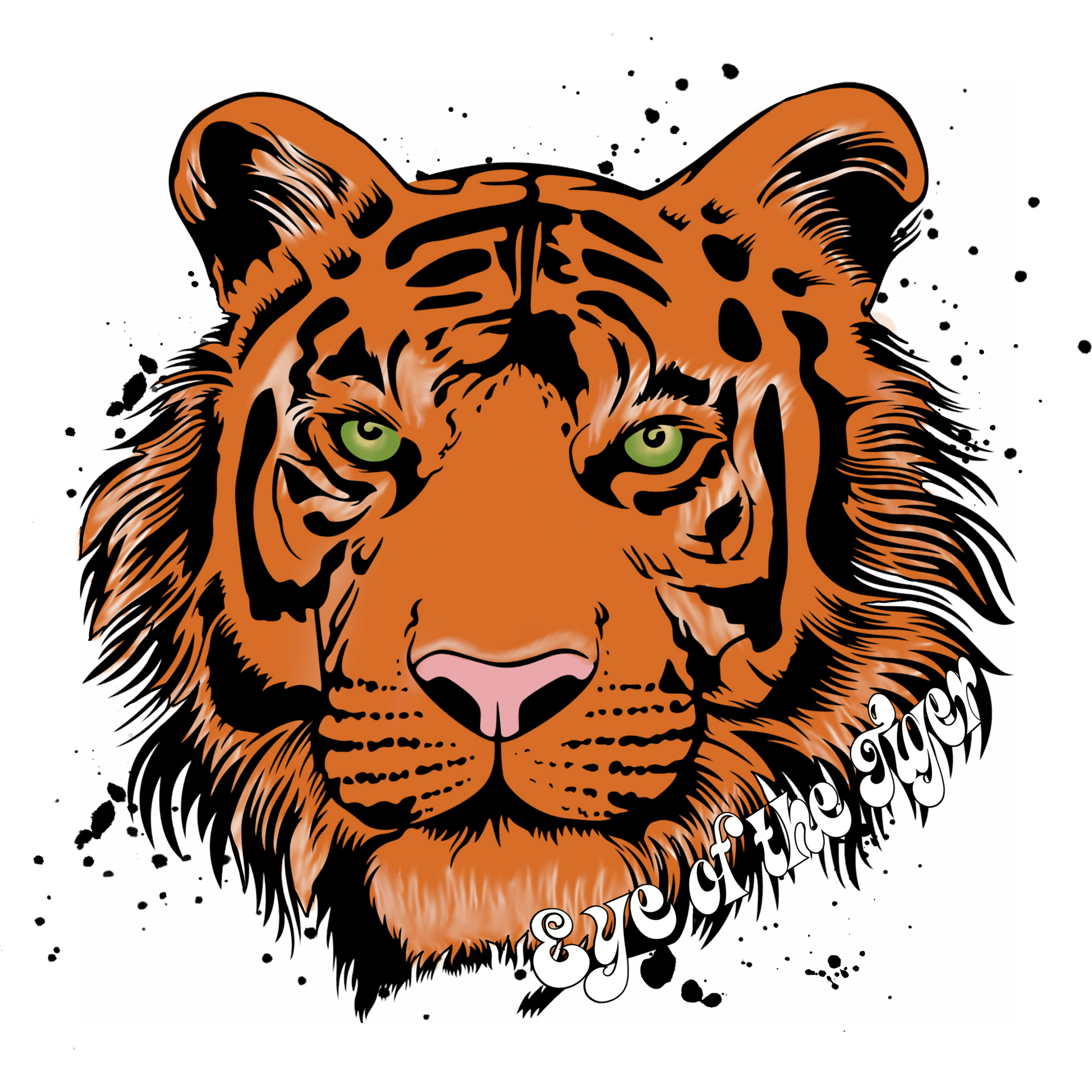 Eye of the Tiger Graphic Design Art Print