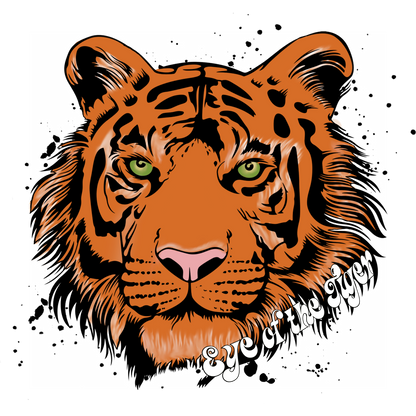 Eye of the Tiger Graphic Design Art Print
