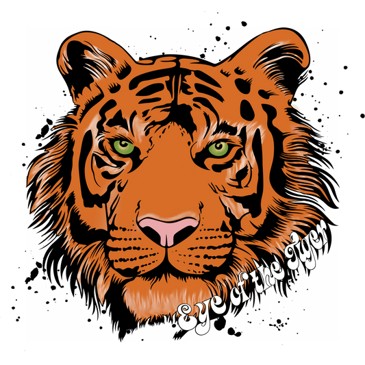 Eye of the Tiger Graphic Design Art Print