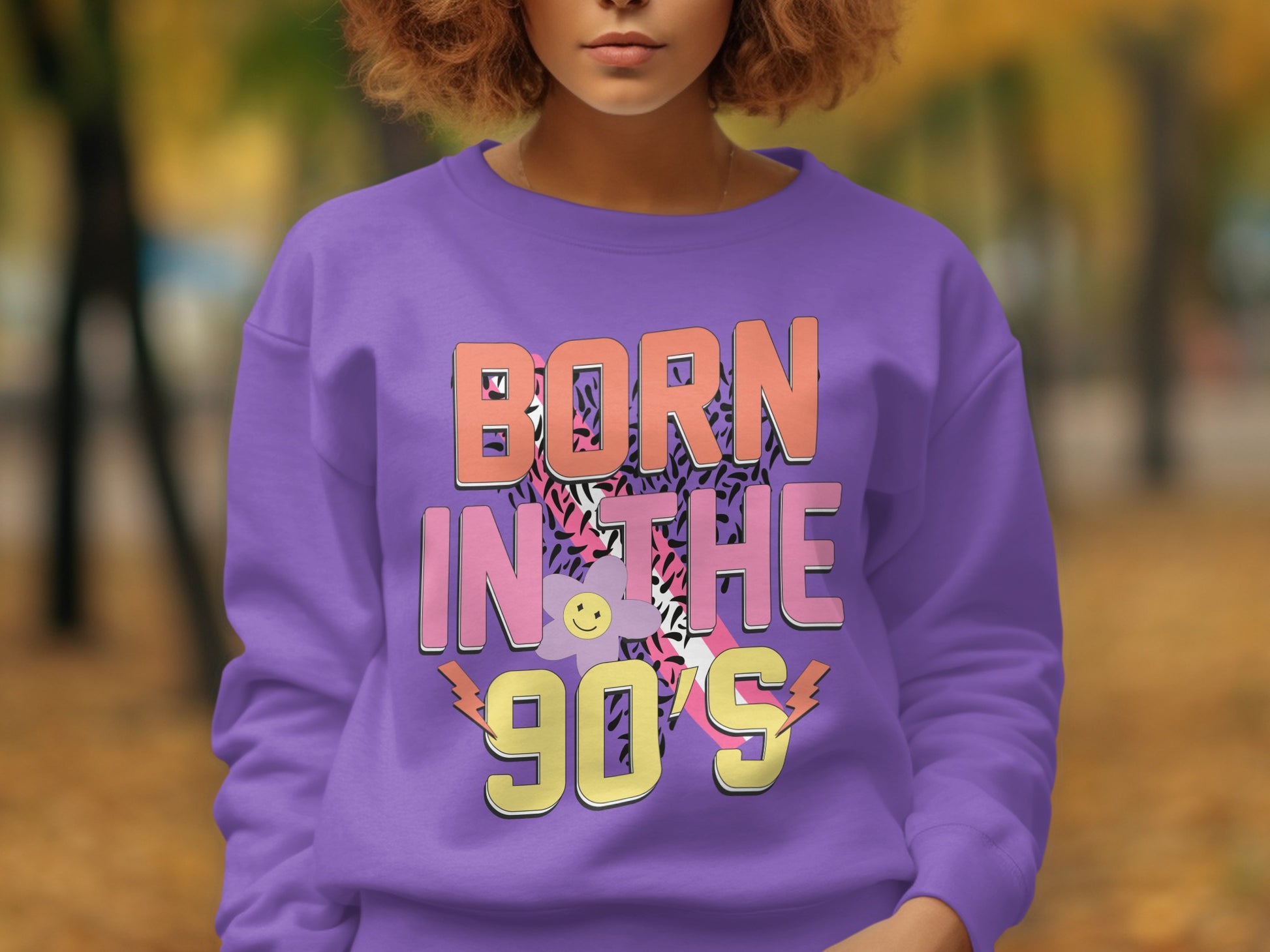 Born in the 90s graphic sweatshirt product