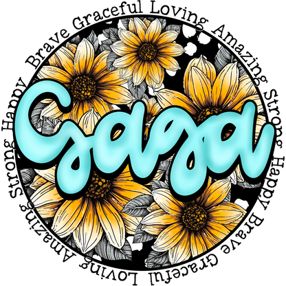 Bold Sunflowers and Words with Sasa Graphic Design