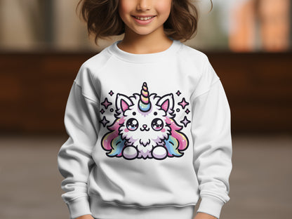Adorable Unicorn Cat Sweatshirt for Kids