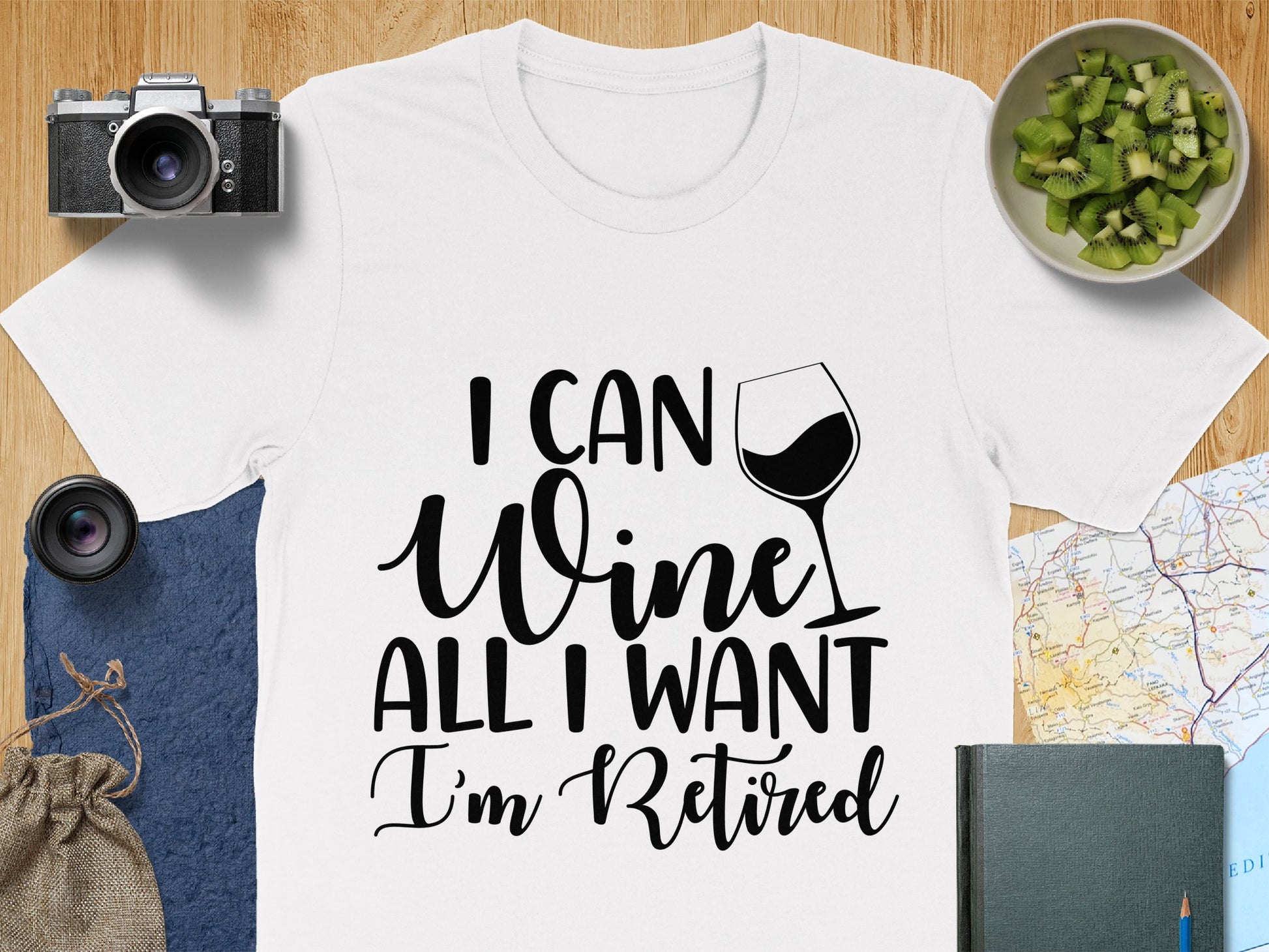 I Can Wine All I Want I'm Retired Graphic Tee