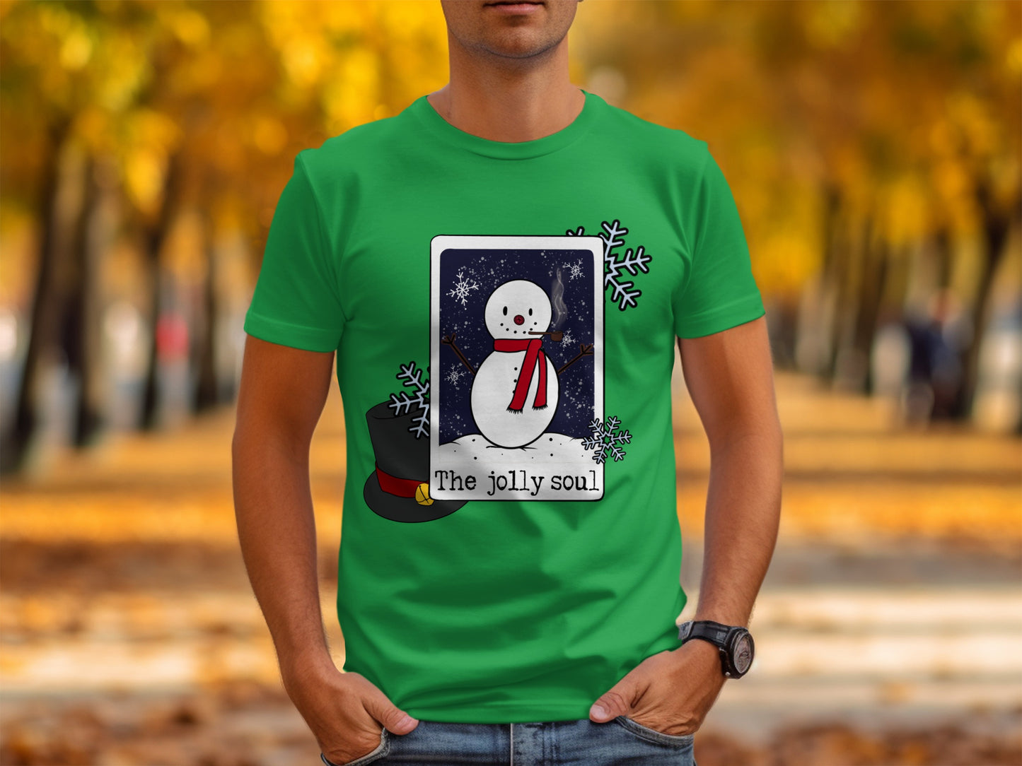 The Jolly Soul Snowman Graphic Teeshirt