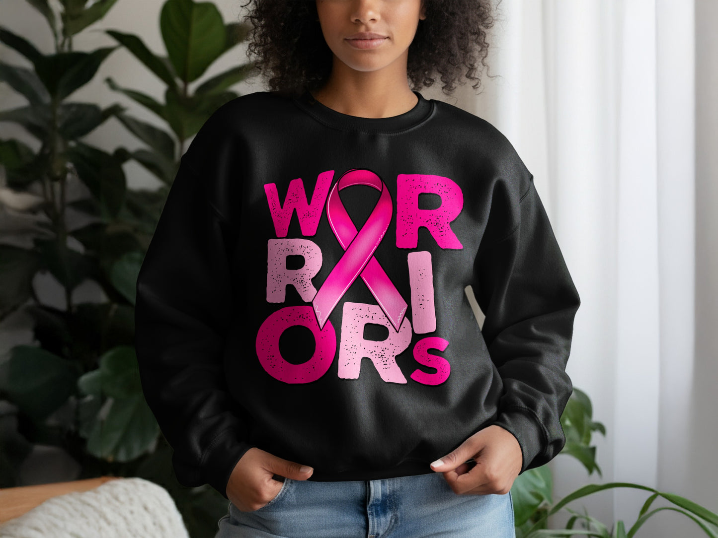 Warrior Breast Cancer Awareness Sweatshirt