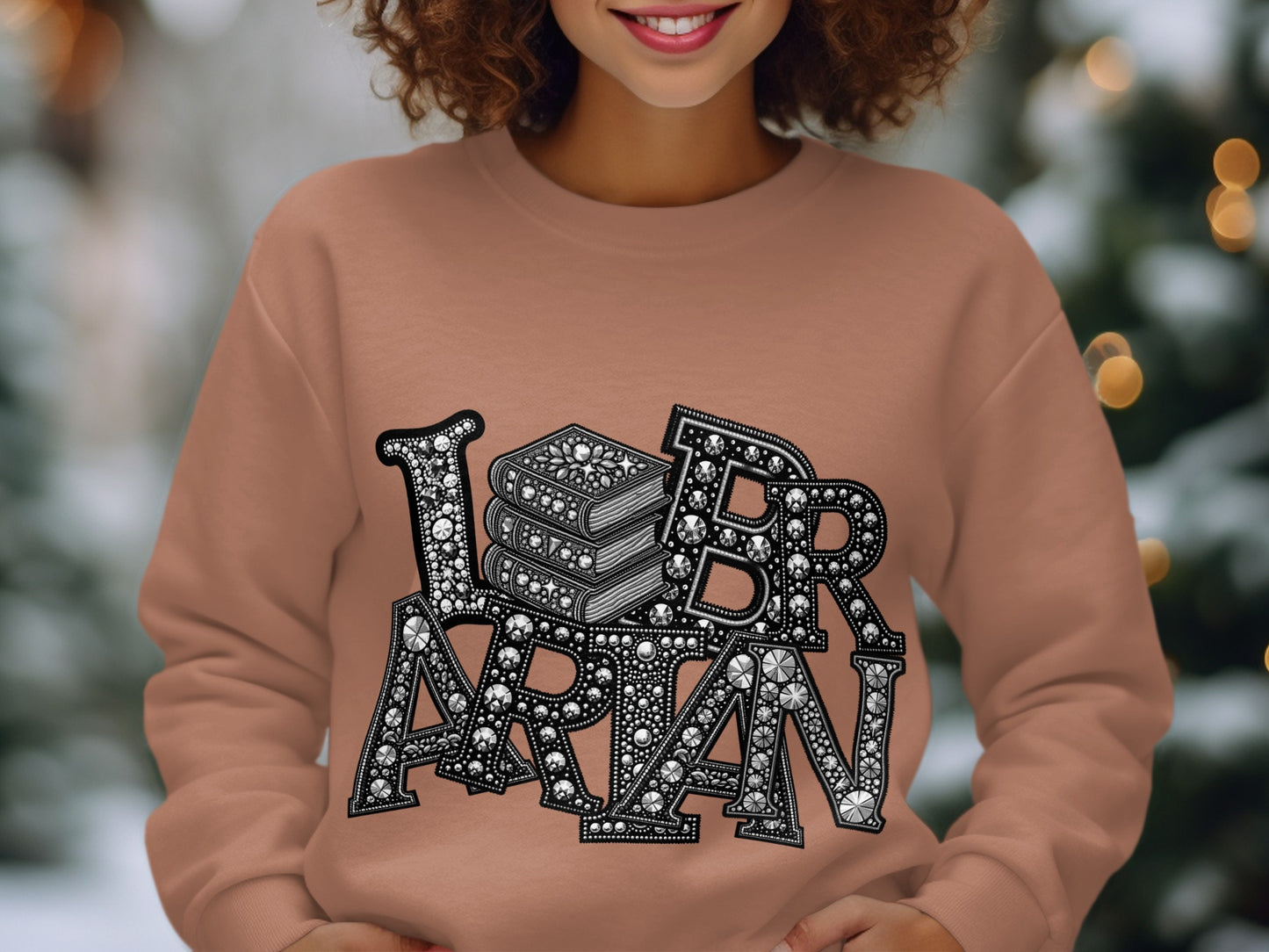 I Love Librarian Graphic Sweatshirt Product