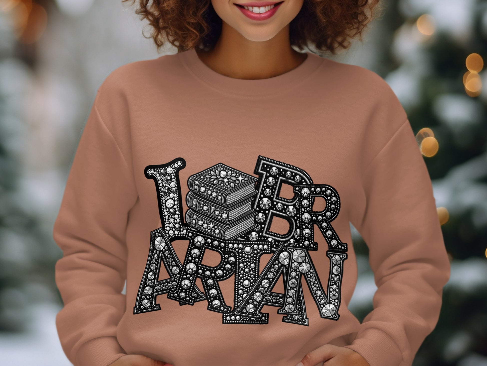 I Love Librarian Graphic Sweatshirt Product