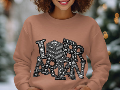 I Love Librarian Graphic Sweatshirt Product