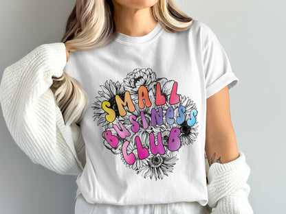 Small Business Club Fun and Vibrant Graphic Tee