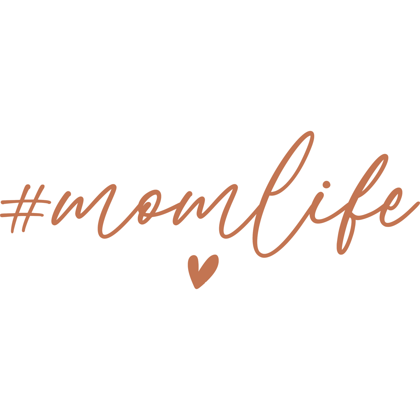 #momlife with Heart Design Inspirational Wall Decor