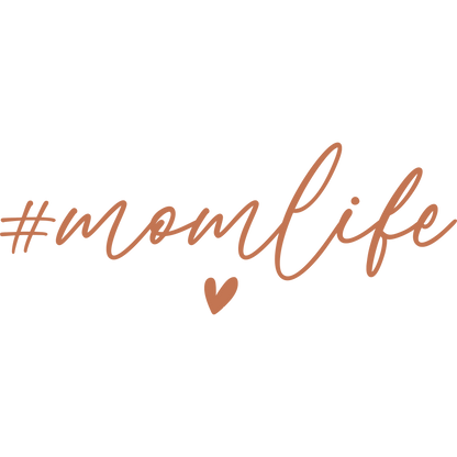 #momlife with Heart Design Inspirational Wall Decor