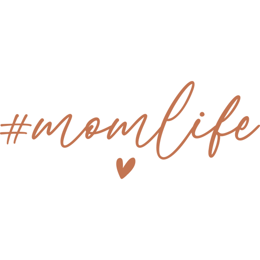 #momlife with Heart Design Inspirational Wall Decor