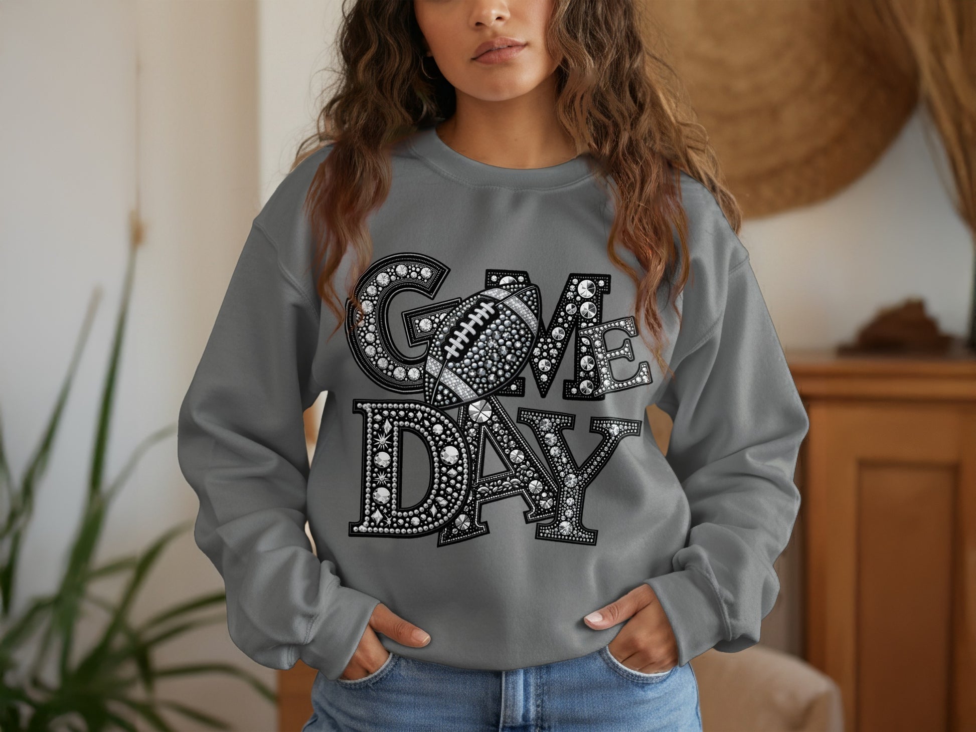 Game Day Graphic Sweatshirt Trendy Apparel product