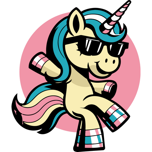 Cool Dancing Unicorn with Sunglasses Graphic Product