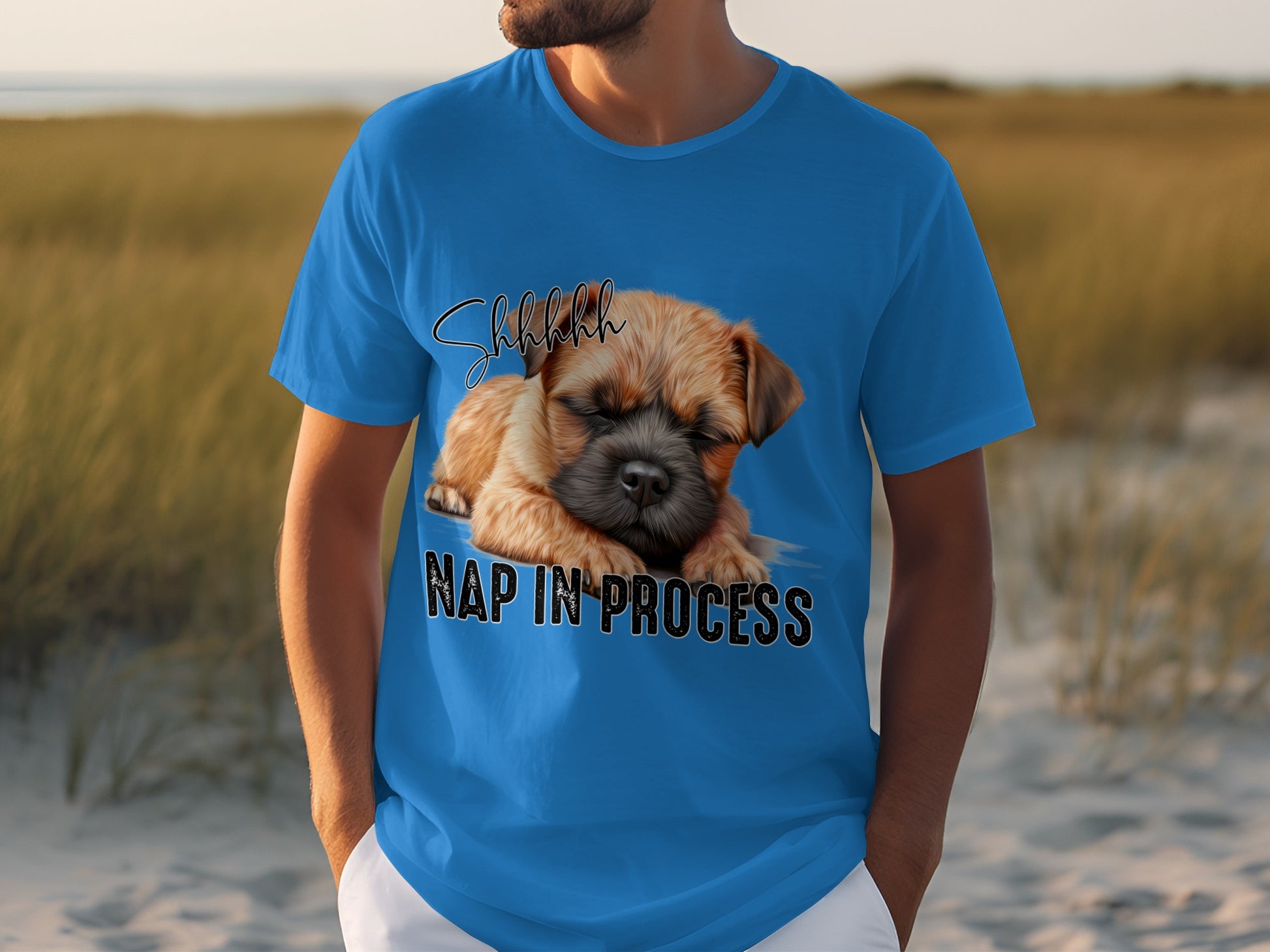 Nap In Process Puppy Graphic Tee Shirt