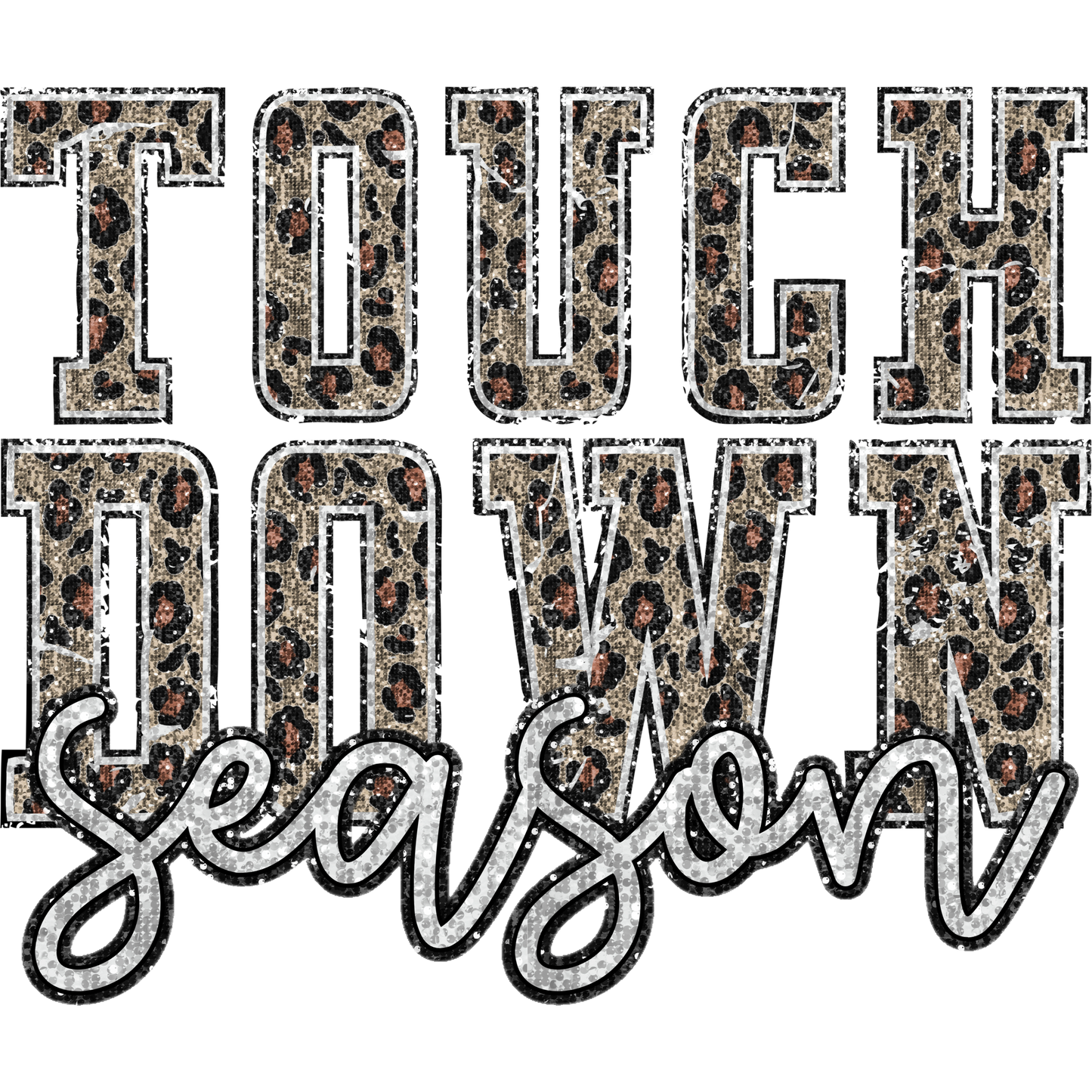 Touch Down Season Animal Print Design Shirt