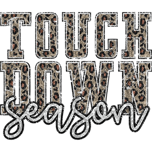 Touch Down Season Animal Print Design Shirt