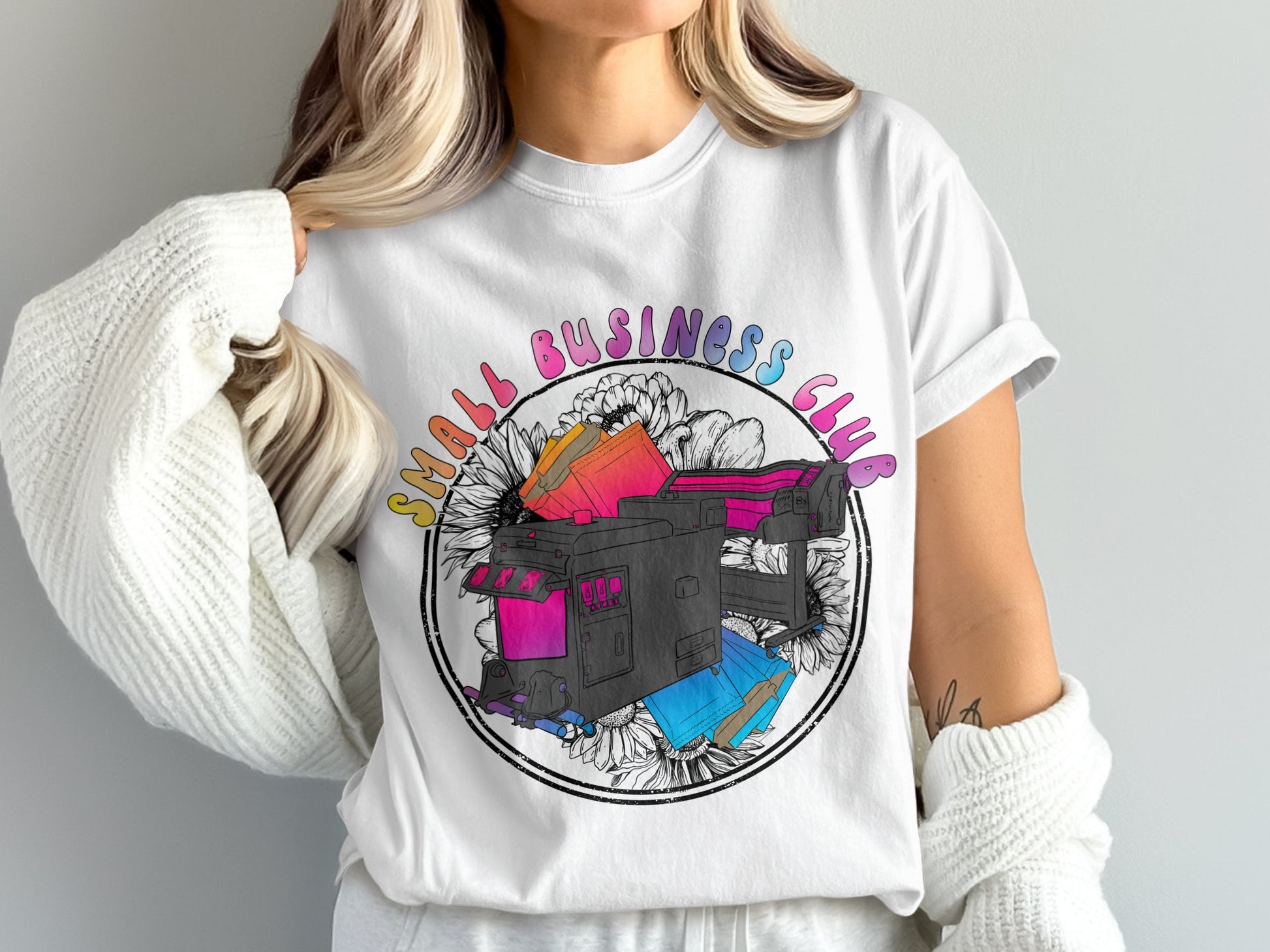 Small Business Club Graphic Tee - Trendy Shirt