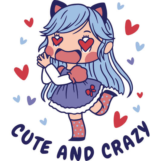 Adorable Cartoon Character with Heart Eyes product