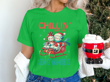 Chillin' With My Snowmies Graphic T-Shirt