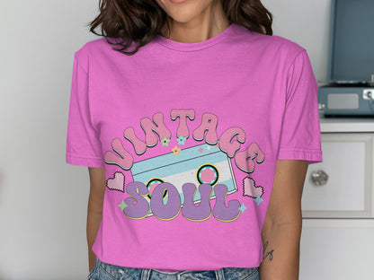 Vintage Soul Graphic T-Shirt Retro Vibes Design